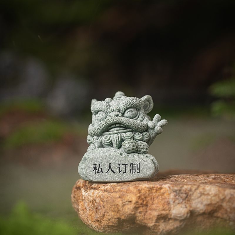 Creative Customized Good Fortune Lion Dance Tea Pets Set —— Traditional Chinese Lion Dance Charm for Prosperity & Home Decor