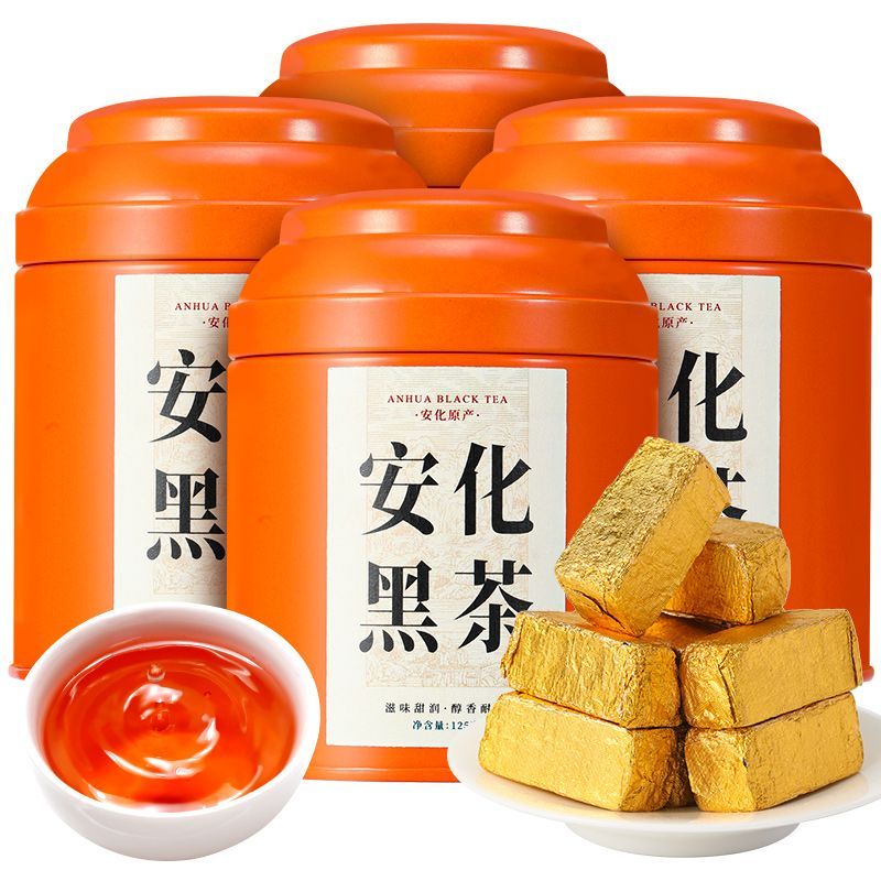 Qichun Tea Anhua Dark Tea 2016 Chenzhengzong Anhua Dark Tea Jinhua Fuzhuan Handmade Jinfu Tea。