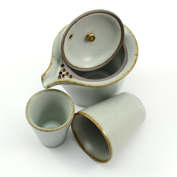 Gongfu Tea Set  - Nesting Cup Easy Gaiwan - Green Ruyao - 130ml