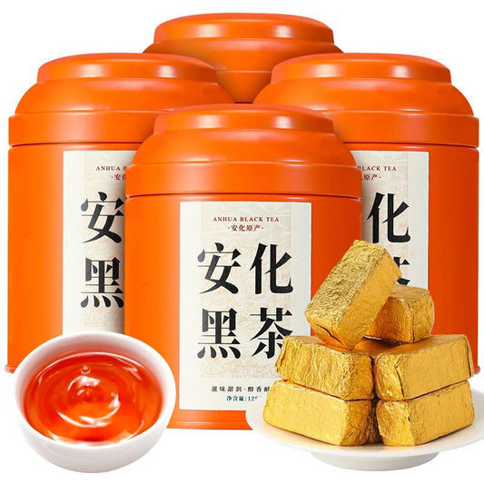 Qichun Tea Anhua Dark Tea 2016 Chenzhengzong Anhua Dark Tea Jinhua Fuzhuan Handmade Jinfu Tea。